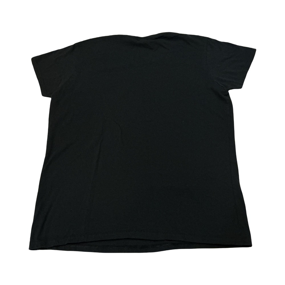 Gildan Heavy Cotton Womens Black Short Sleeve Crew Neck T-Shirt Size L Large - Picture 4 of 6